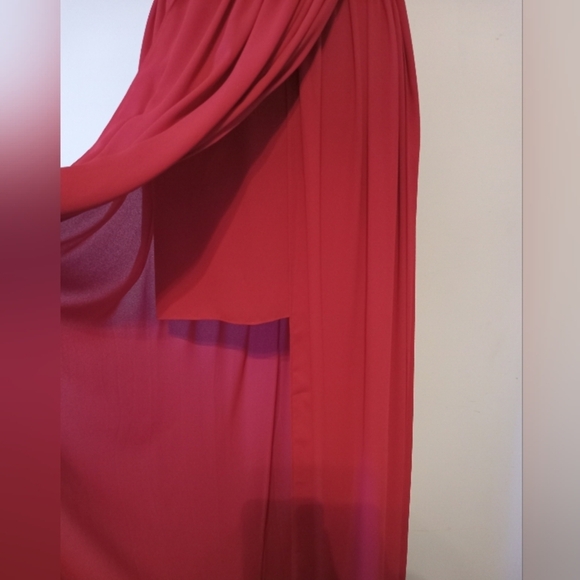 BEC & BRIDGE Elegant Red Halter Maxi Dress Size 6 - Picture 8 of 12